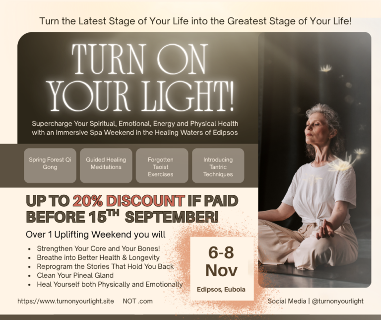 A Facebook flyer advertising a taoist Qi Gong and meditation retreat!
